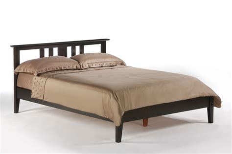 Without a proper bed frame, your mattress will sag and sink faster. Thyme bed frame Night & Day - Futon d'or & Natural ...