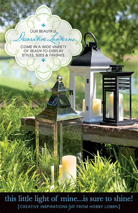› decorative lanterns at hobby lobby. HobbyLobby Projects - This Little Light of Mine...Is Sure ...