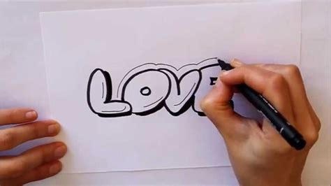 Cómo Dibujar Love Letras Dibuja Conmigo Dibujos De Amor Love Letras