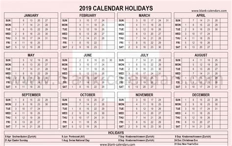Switzerland 2019 Holidays Holiday Calendar South Africa Holidays