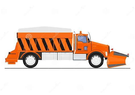 Cartoon Snow Plow Stock Vector Illustration Of Blizzard 104324376