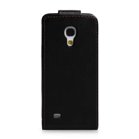 Samsung Galaxy S4 Mini Black Leather Effect Flip Case