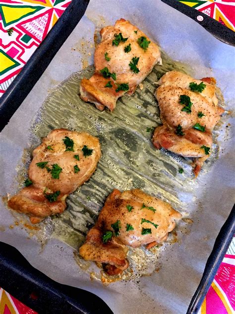 Depending on how hot your oven is, this should take about 30 minutes. Baked Boneless Skinless Chicken Thighs | Recipe | Baked ...