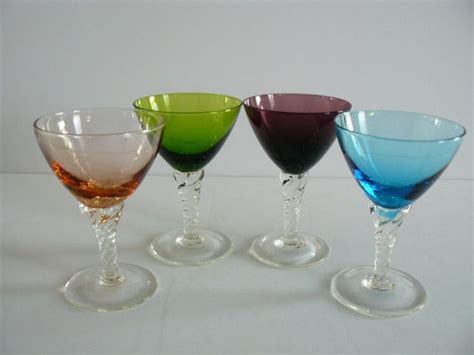 With different drinks, the shape and size of the glassware can matter significantly to its taste, texture and aroma. Colored Liqueur Glasses With Spiral Stem by ...