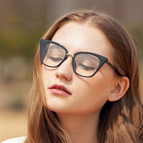 new 2018 fashion cat eye glasses frames optical brand design vintage cat eye eyeglasse… cat