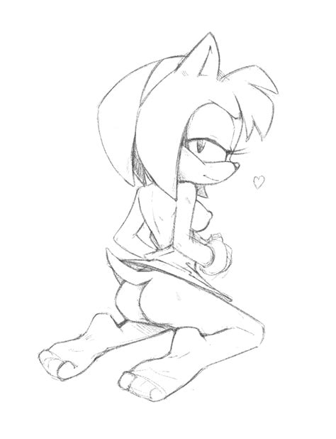 Rule 34 Amy Rose Artist Request Ass Breasts Dress Pull Feet Furry