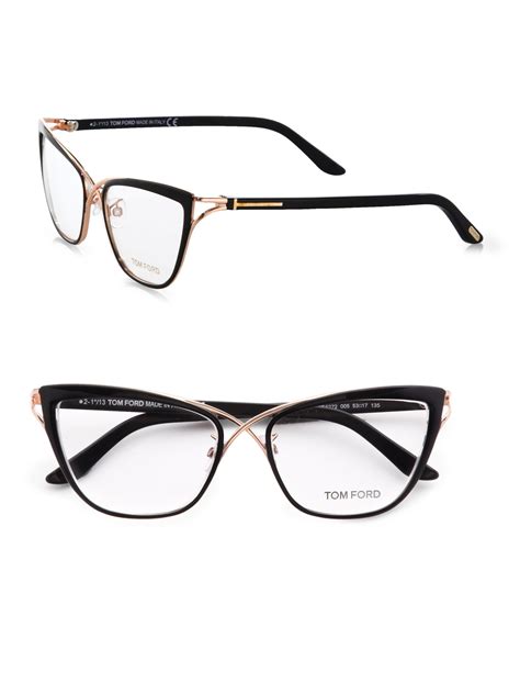 tom ford catseye reading glassesblack in black lyst