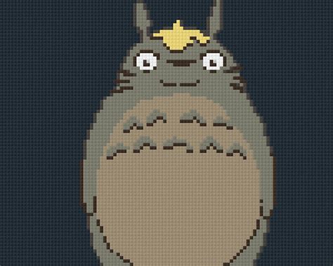 Totoro Pixel Art By Vaati3 On Deviantart
