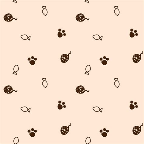 Pattern with animal legs and fish. Seamless pattern for pet stores