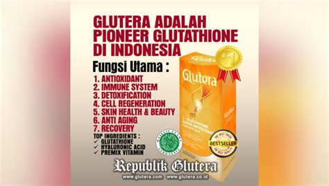 Glutera Pioneer Glutathione Di Indonesia Times Indonesia
