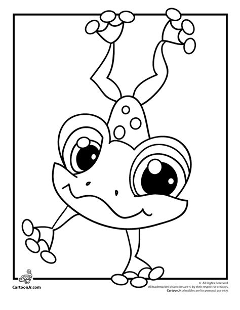 Free printable cartoon frog coloring pages preschoolers. Free Frog Coloring Page - Coloring Home