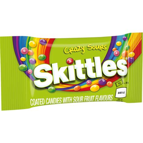 Skittles Crazy Sours Candies 38g Soft Sweets Chocolates And Sweets