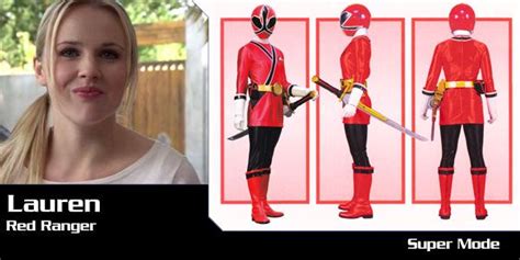 Lauren Shiba Red Samurai Ranger Power Rangers Samurai Power