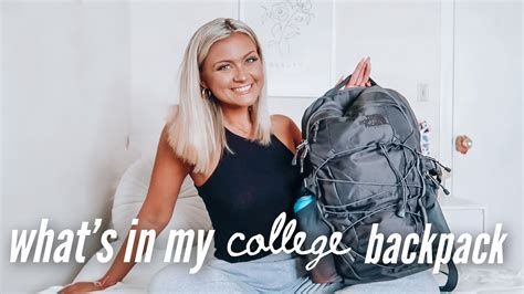 Whats In My College Backpack 2020 Youtube