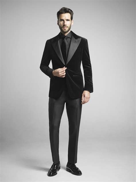 Black Velvet Dinner Jacket Mens Velvet Suit Mens Outfits Formal