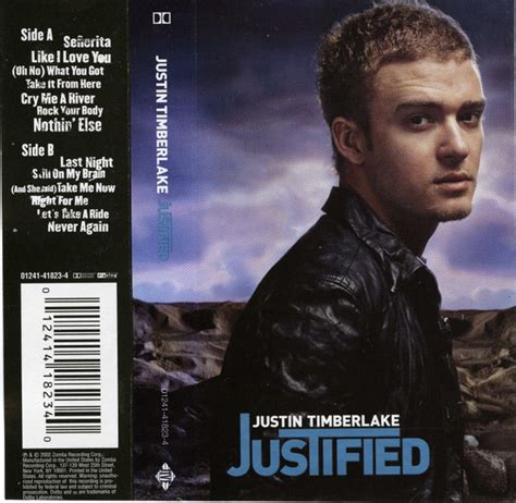 Justin Timberlake Justified 2002 Cassette Discogs