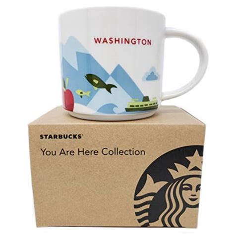 Starbucks You Are Here Collection Washington State Coffee Mug 2015