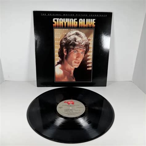 Vintage 1983 Staying Alive Original Soundtrack Vinyl Album Gatefold 13