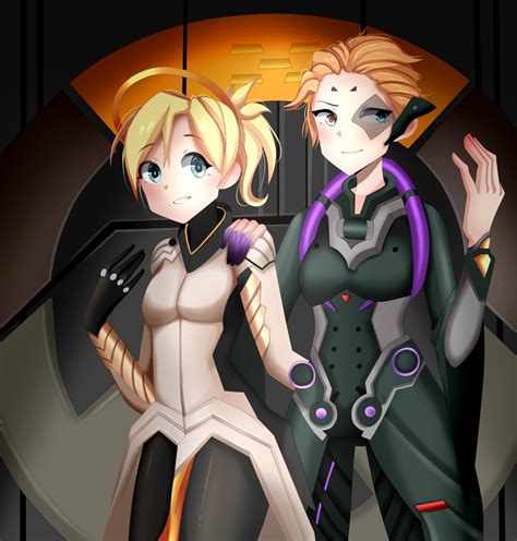 mercy and moira overwatch by milkhater on deviantart