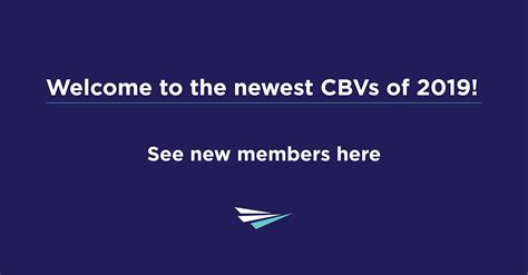 Welcome To Our New Members Cbv Institute