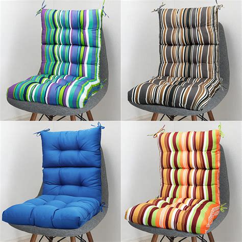 Outdoor Indoor High Rebound Foam High Back Dining Chair Cushion Patio Soft Seat Ebay