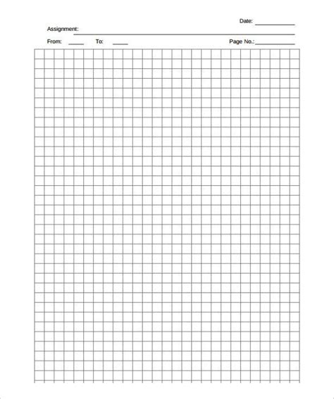 Free 9 Printable Blank Graph Paper Templates In Pdf Free Printable