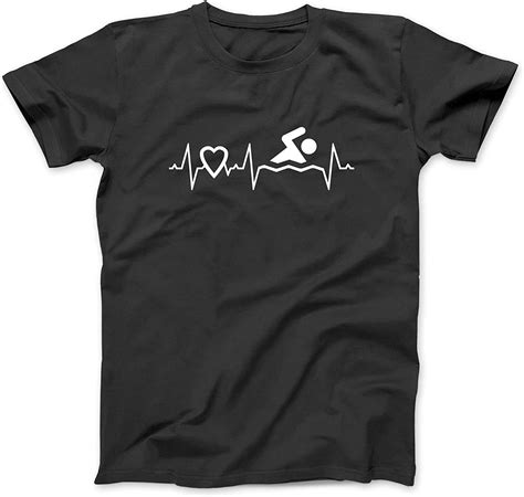 Bestteesever Heartbeat I Love Swimming Swim Swimmer Novelty T Apparel T Shirt Amazonca
