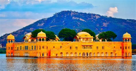Jal Mahal Rajasthan 300 Year Old Architectural Marvel India Chalk