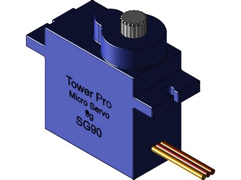 Tower Pro Sg90 Micro Servo 3d Cad Model Library Grabcad