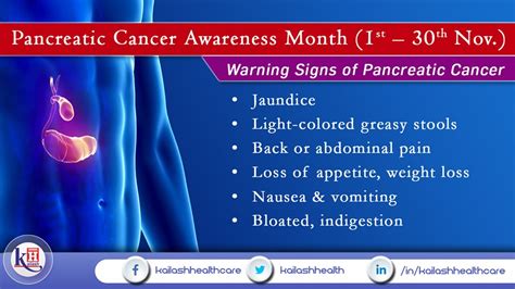 Pancreatic Cancer Awareness Month 1st 30th November 2019