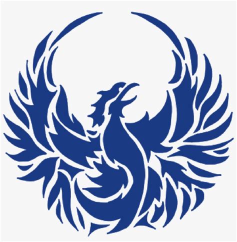 Blue Phoenix Logos Clipart Black And White Download Phoenix Decal Roblox Transparent PNG