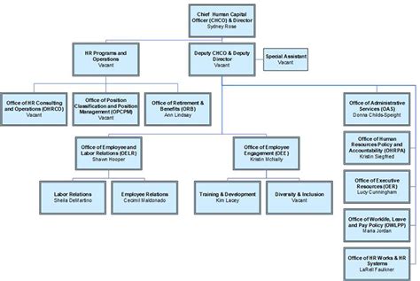 Department Of Labor Organizational Chart