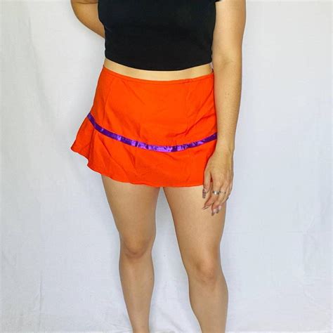 Handmade Orange Mini Skirt Velma Scooby Doo Phoenix Depop