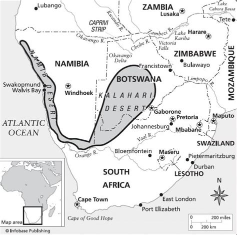 Kalihari Desert Map Unit 6 Part 1 Sub Saharan Africa Physical
