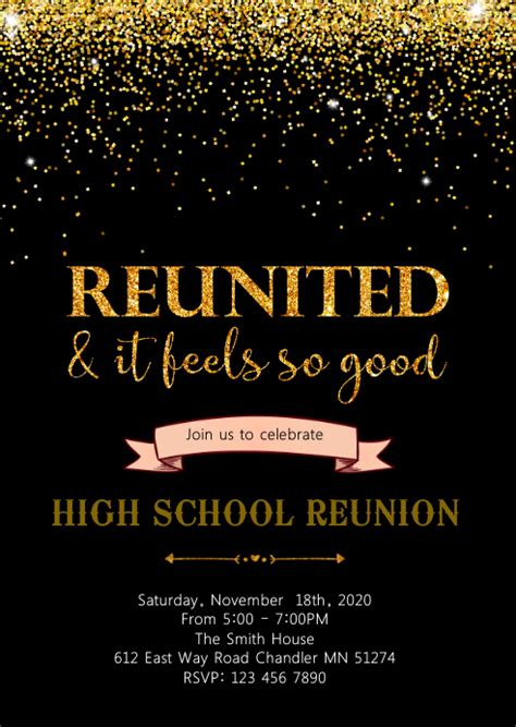 Copy Of Class Reunion Party Invitation Postermywall