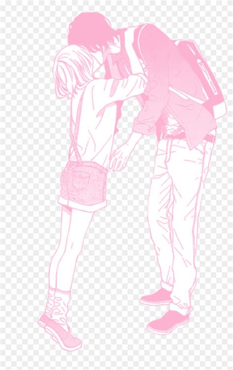 Pink Pastel Manga Anime Couple Love Pink Anime Couple Transparent Hd