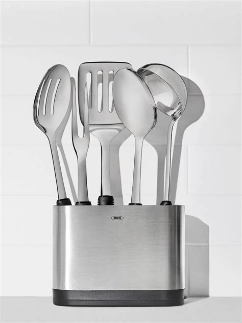 Oxo Good Grips Prep And Serve Stainless Steel Kitchen Utensil Set 6 Piece