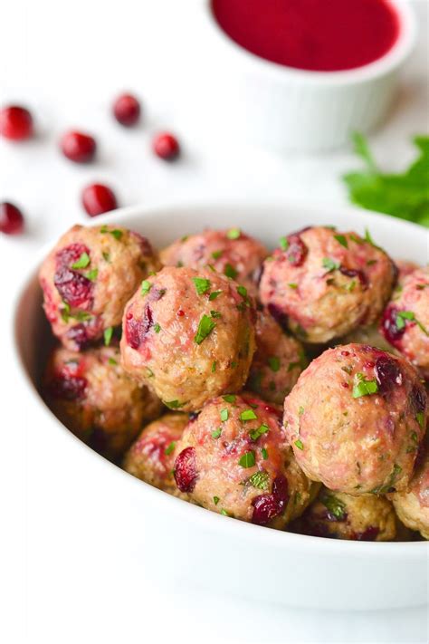 Turkey Cranberry Meatballs Paleo Whole30 Every Last Bite