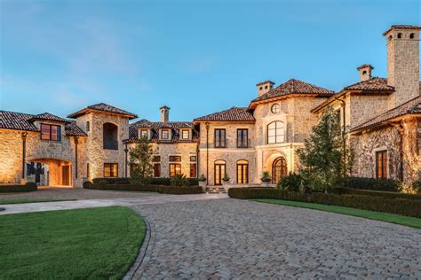 Gorgeous 19000 Square Foot Tuscan Stone Mansion In Plano Tx