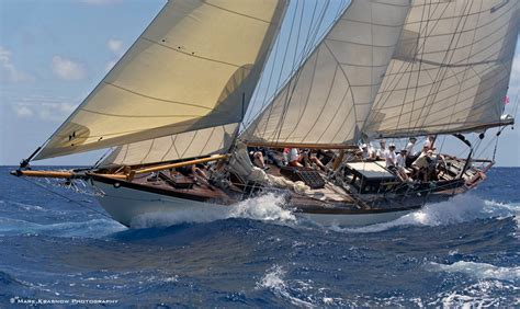 The Classic Herreshoff Schooner Mary Rose In Antigua For The 30th