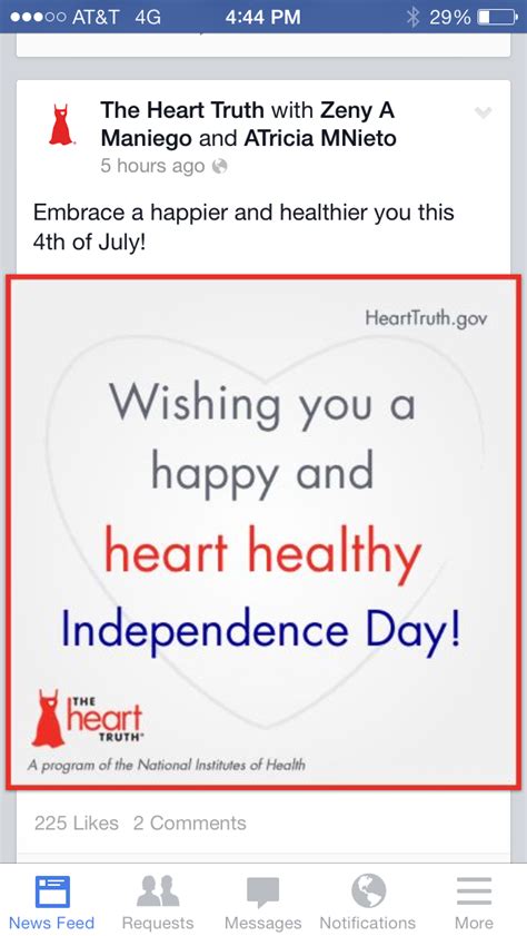Heart Truth Independence Day National Institutes Of Health Truth