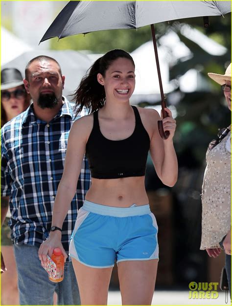 Emmy Rossum Jogs With Cameron Monaghan On Shameless Set Photo