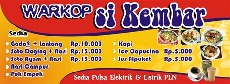 Banner spanduk warung warkop warteg konter. Contoh Desain Spanduk - WebWahyu