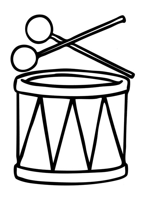 Drawing of a drum set player coloring page free printable for. Drum coloring pages to download and print for free