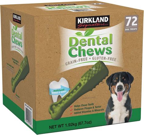 Kirkland Signature Dental Chews 72 Dog Treats Pet Supplies