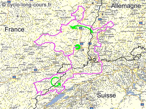 Frontière internationale de la france / suisse (french/swiss international border). Info • carte frontiere france suisse • Voyages - Cartes