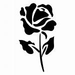 Rose Stem Icon Flower Transparent Svg Flat