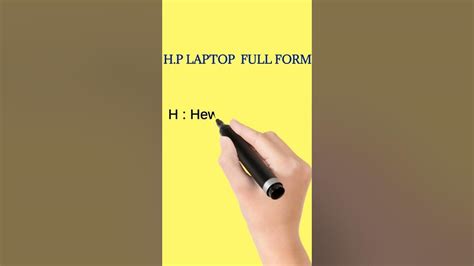 Hp Laptop Full Form Full Form Of Hp Laptop Full Form Youtube