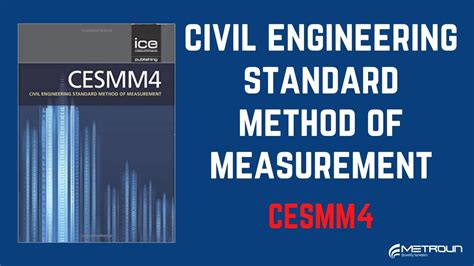 Civil Engineering Standard Method Of Measurement Cesmm4 Youtube