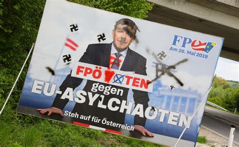 Es sei bedauerlich, wenn menschen den gepflegten diskurs verlassen und in ihrer argumentationslosigkeit zu niederen mitteln. Europawahl: Hakenkreuze auf FPÖ-Wahlplakat in Pichl bei ...